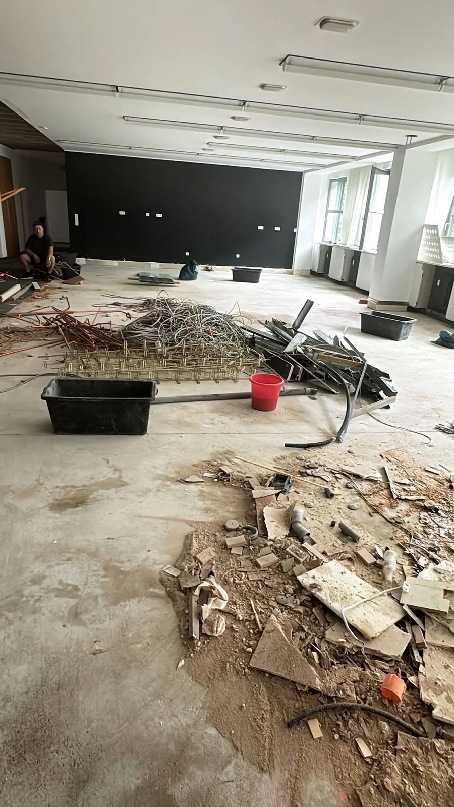 Großflächiger Rückbau einer Etage